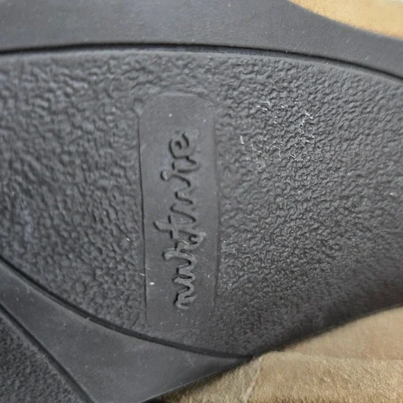 Nurture Footwear Fox Tail Tan Suede Leather Buckle Clogs Mules Shoes Size 10M - Picture 7 of 8